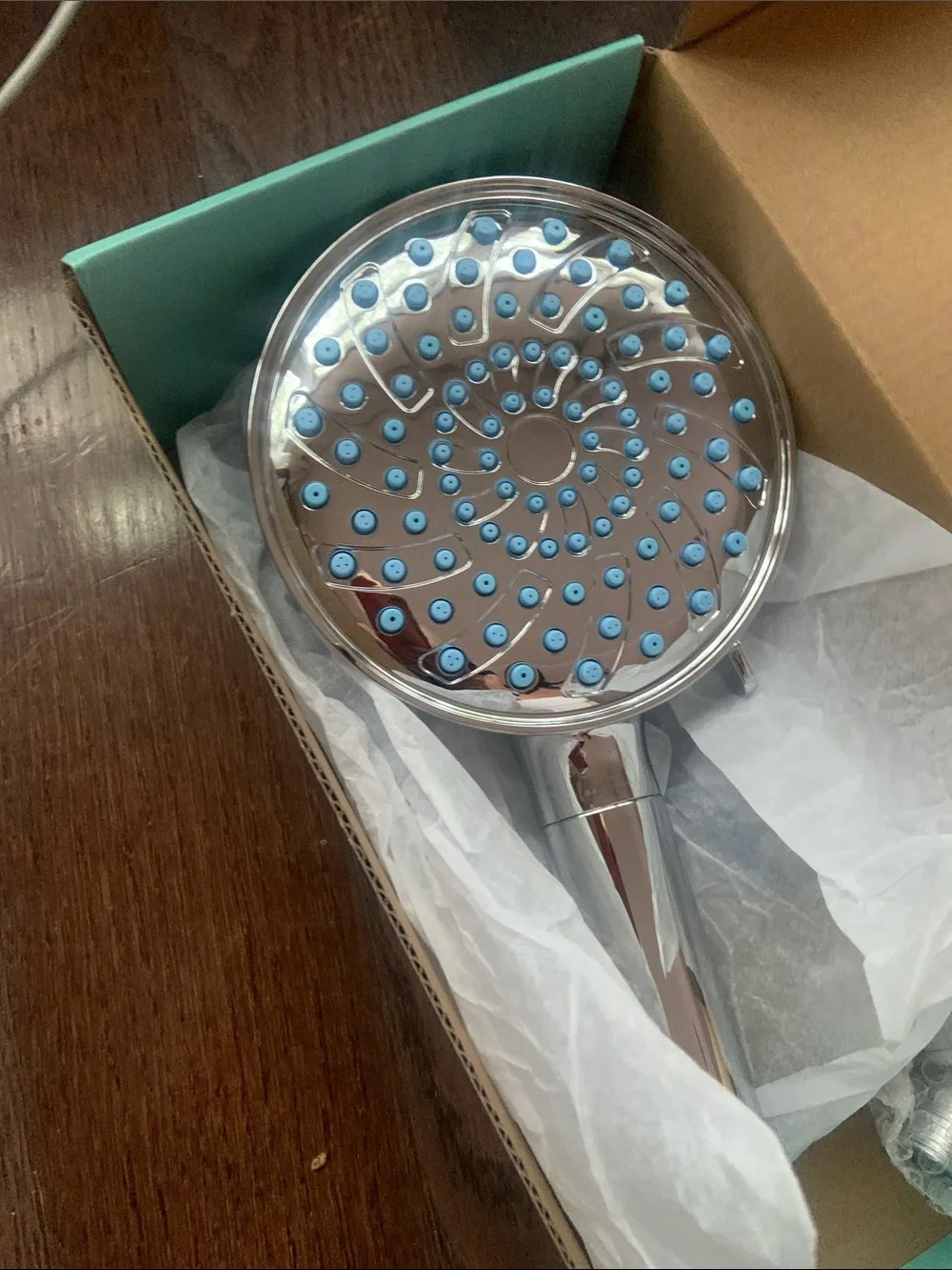 Cobbe Turquoise Shower Filtration System - Skin-Friendly Water Solution